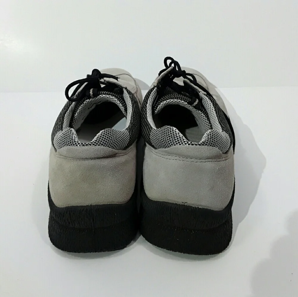 ECCO Suede Casual Lace Shoes Mens Comfort Size 42